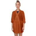 True Rust Color Half Sleeve Chiffon Kimono View1