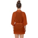 True Rust Color Half Sleeve Chiffon Kimono View2