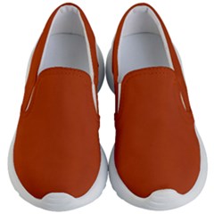 True Rust Color Kids Lightweight Slip Ons by SpinnyChairDesigns