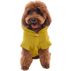 True Saffron Yellow Color Dog Coat by SpinnyChairDesigns