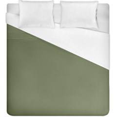 Sage Green Color Duvet Cover (king Size) by SpinnyChairDesigns