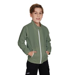 Sage Green Color Kids  Windbreaker by SpinnyChairDesigns