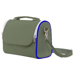 Sage Green Color Satchel Shoulder Bag by SpinnyChairDesigns