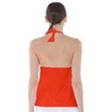 Scarlet Red Color Babydoll Tankini Top View2