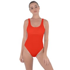 Scarlet Red Color Bring Sexy Back Swimsuit by SpinnyChairDesigns