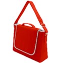 Scarlet Red Color Box Up Messenger Bag View1