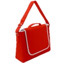 Scarlet Red Color Box Up Messenger Bag View2