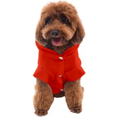 Scarlet Red Color Dog Coat by SpinnyChairDesigns