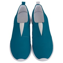 True Teal Blue Color No Lace Lightweight Shoes by SpinnyChairDesigns