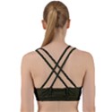 Army Green Color Textured Back Weave Sports Bra View2