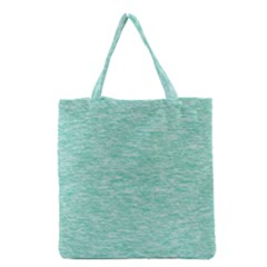 Biscay Green Texture  Grocery Tote Bag by SpinnyChairDesigns