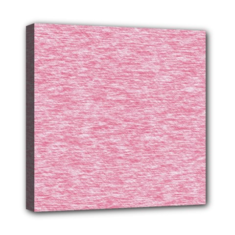 Blush Pink Textured Mini Canvas 8  X 8  (stretched) by SpinnyChairDesigns