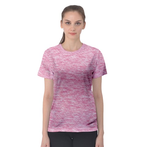 Blush Pink Textured Women s Sport Mesh Tee by SpinnyChairDesigns