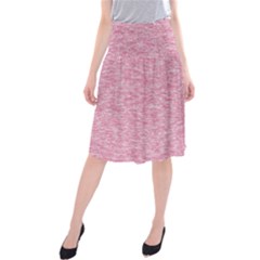 Blush Pink Textured Midi Beach Skirt by SpinnyChairDesigns