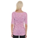 Blush Pink Textured Wide Neckline Tee View2