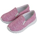 Blush Pink Textured Kids Lightweight Slip Ons View2