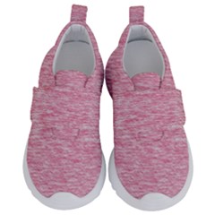 Blush Pink Textured Kids  Velcro No Lace Shoes by SpinnyChairDesigns