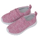 Blush Pink Textured Kids  Velcro No Lace Shoes View2