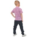 Blush Pink Textured Kids  Polo Tee View2