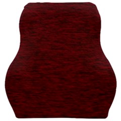 Dark Red Texture Car Seat Velour Cushion  by SpinnyChairDesigns