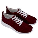 Dark Red Texture Men s Lightweight Sports Shoes View3