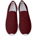 Dark Red Texture Men s Slip On Sneakers View1