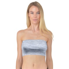 Fade Pale Blue Texture Bandeau Top by SpinnyChairDesigns