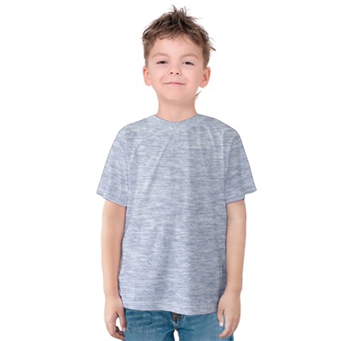 Fade Pale Blue Texture Kids  Cotton Tee by SpinnyChairDesigns