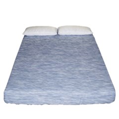 Fade Pale Blue Texture Fitted Sheet (california King Size) by SpinnyChairDesigns