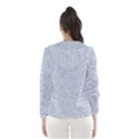 Fade Pale Blue Texture Women s Hooded Windbreaker View2