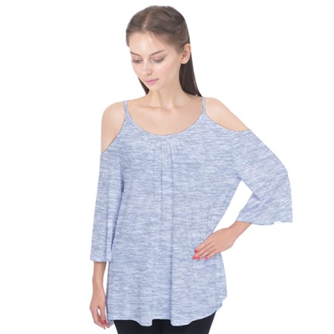 Fade Pale Blue Texture Flutter Tees by SpinnyChairDesigns