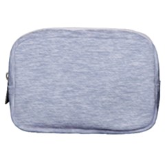 Fade Pale Blue Texture Make Up Pouch (small) by SpinnyChairDesigns