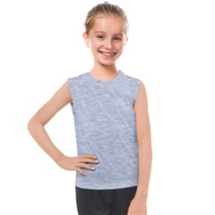 Fade Pale Blue Texture Kids  Mesh Tank Top by SpinnyChairDesigns