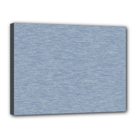 Faded Denim Blue Texture Canvas 16  X 12  (stretched) by SpinnyChairDesigns