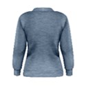 Faded Denim Blue Texture Women s Sweatshirt View2