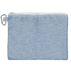 Faded Denim Blue Texture Canvas Cosmetic Bag (xxl) by SpinnyChairDesigns