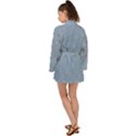 Faded Denim Blue Texture Long Sleeve Kimono View2