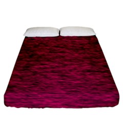 Fuschia Pink Texture Fitted Sheet (king Size) by SpinnyChairDesigns