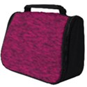 Fuschia Pink Texture Full Print Travel Pouch (Big) View1