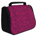 Fuschia Pink Texture Full Print Travel Pouch (Big) View2