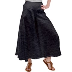 Black Color Texture Satin Palazzo Pants by SpinnyChairDesigns