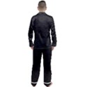 Black Color Texture Men s Long Sleeve Satin Pyjamas Set View2