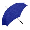 Cobalt Blue Color Texture Straight Umbrellas View2