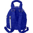 Cobalt Blue Color Texture Travel Backpacks View2