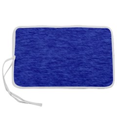 Cobalt Blue Color Texture Pen Storage Case (m) by SpinnyChairDesigns