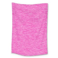 Neon Pink Color Texture Large Tapestry by SpinnyChairDesigns