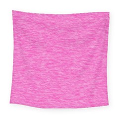 Neon Pink Color Texture Square Tapestry (large) by SpinnyChairDesigns