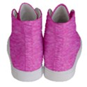 Neon Pink Color Texture Women s Hi-Top Skate Sneakers View4