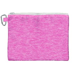 Neon Pink Color Texture Canvas Cosmetic Bag (xxl) by SpinnyChairDesigns