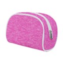 Neon Pink Color Texture Makeup Case (Small) View2